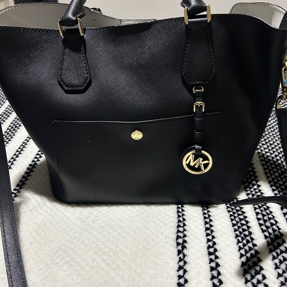 Michael Kors Black and Gold Tote